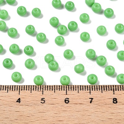 Opaque Baking Paint Glass Beads DGLA-T004-03Q-1