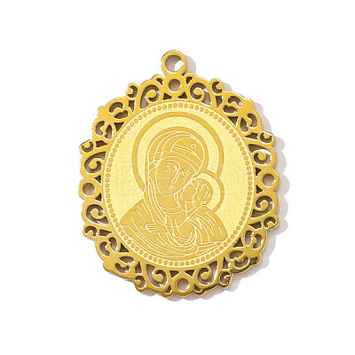 304 Stainless Steel Pendants STAS-OY002-03G-1-1