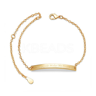Brass Inspirational ID Bracelets JB541C-1
