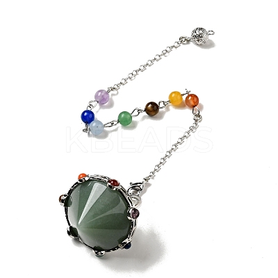 Natural & Synthetic Gemstone Cone Dowsing Pendulums G-G860-05P-1