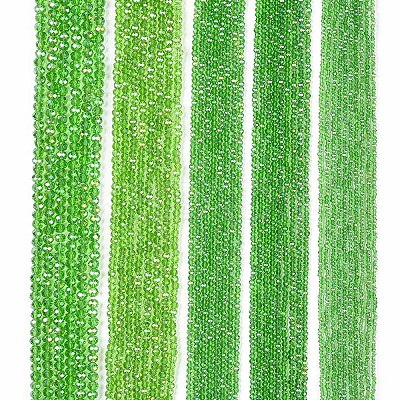 Electroplate Glass Beads Strands EGLA-A044-T4mm-B11-1