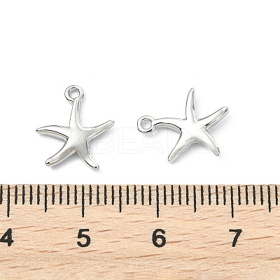 SHEGRACE Brass Starfish Charms XGR0169P-99P-1