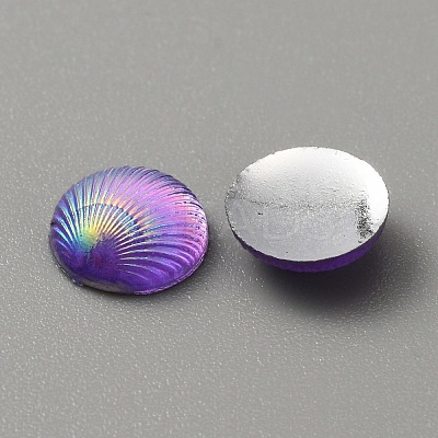 Opaque Resin Cabochons CRES-WH0010-044B-1