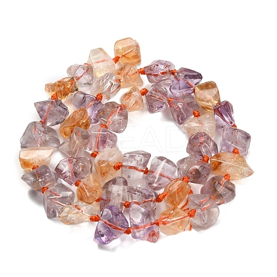 Natural Ametrine Beads Strands G-L634-G01-02-1