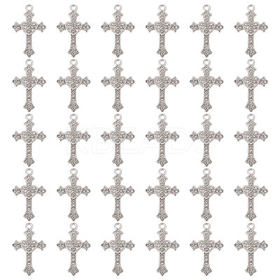 60Pcs Alloy Rhinestone Pendants ALRI-CA0001-14-1