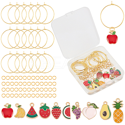 DIY Wine Glass Decoration Making Kits DIY-SC0016-42-1