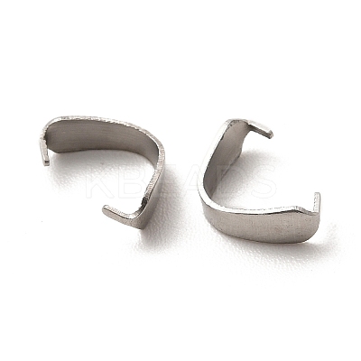 Non-Tarnish 304 Stainless Steel Snap on Bails STAS-L207-19P-1