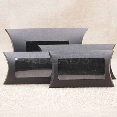 Kraft Paper Pillow Candy Box LS-CON-WH0070-97A-01-1
