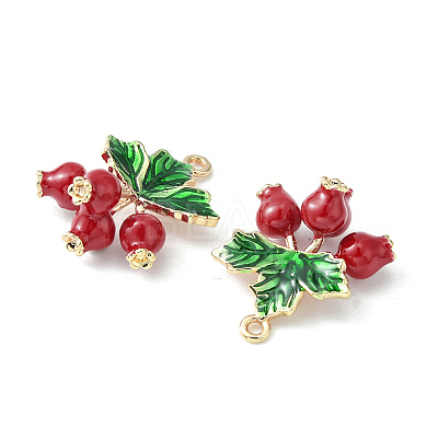 Brass Enamel Pendants KK-G462-22LG-1
