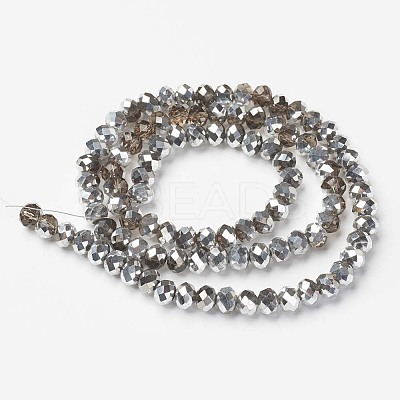 Electroplate Transparent Glass Beads Strands EGLA-A034-T3mm-M13-1
