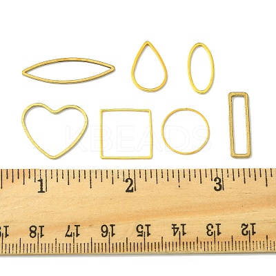 70Pcs 7 Styles Brass Geometric Linking Rings KK-FS0001-99-1