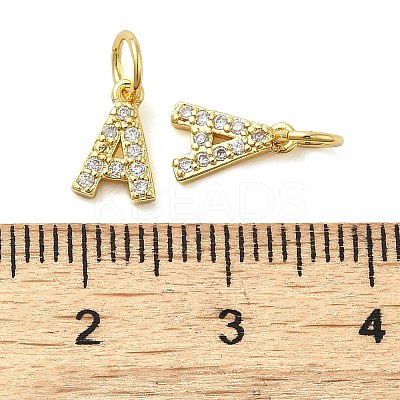 Brass Micro Pave Cubic Zirconia Pendants KK-M273-02G-A-1