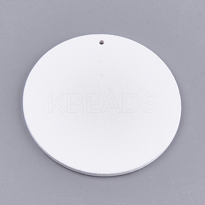 Printed Wooden Big Pendants WOOD-S048-57-1