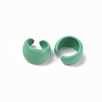 Spray Painted Alloy Cuff Rings X-RJEW-T011-08-RS-1