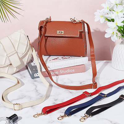 5Pcs 5 Colors PU Imitation Leather Adjustable Bag Straps FIND-WR0009-77A-1
