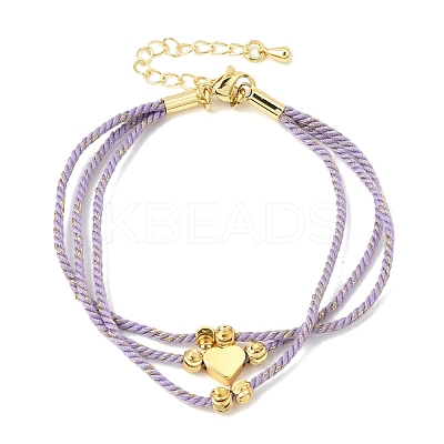 Polyester Multi-Strand Bracelets FB-CBA983F-02G-04-1