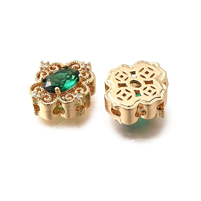 Brass Glass Beads KK-M318-46G-03-1