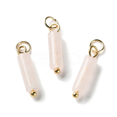 Natural Rose Quartz Pendants STAS-C120-01G-02-1