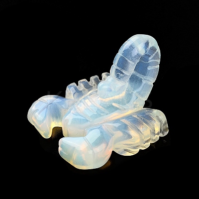 Opalite Carved Scorpion Figurines DJEW-M008-01I-1