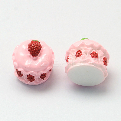 Strawberry Cake Resin Decoden Cabochons LS-X-CRES-R183-05B-1
