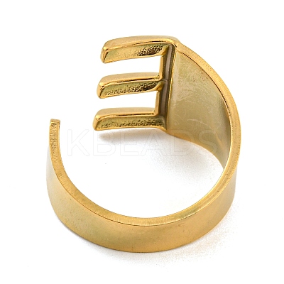 PVD Vacuum Plating 201 Stainless Steel Cuff Rings RJEW-Z032-01G-E-1
