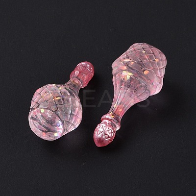Dummy Bottle Transparent Resin Cabochon RESI-E025-05C-1