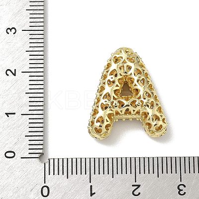 Brass Micro Pave Cubic Zirconia Pendants KK-I382-01G-1