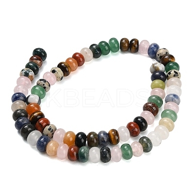Natural Mixed Gemstone Beads Strands X-G-B189-A01-5x8mm-1