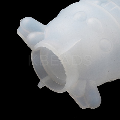 3D Christmas  DIY Candle Holder Silicone Statue Molds DIY-F144-04B-1