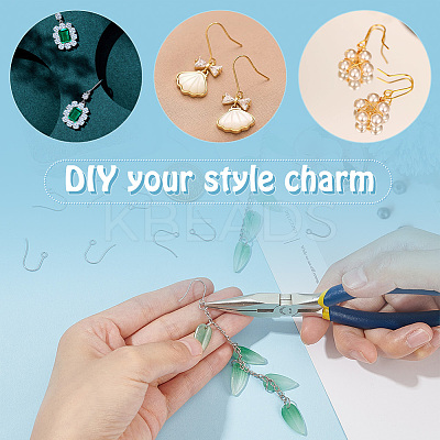 200Pcs 304 Stainless Steel Earring Hooks STAS-UN0058-59P-1