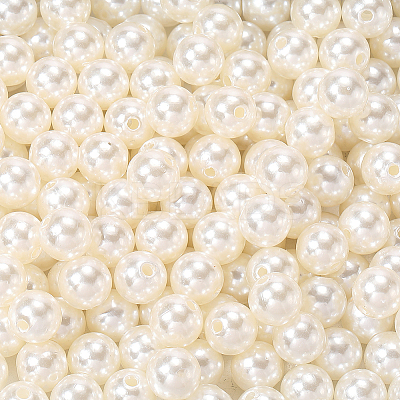 Imitation Pearl Acrylic Beads PEAR-LT0001-02B-1