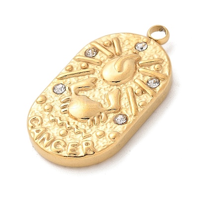 304 Stainless Steel Pendants LS-STAS-F349-03G-03-1