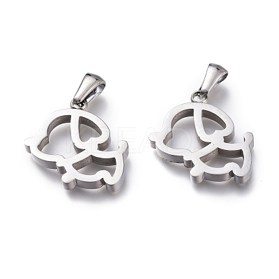 Tarnish Resistant 304 Stainless Steel Pendants STAS-Z006-14P-1