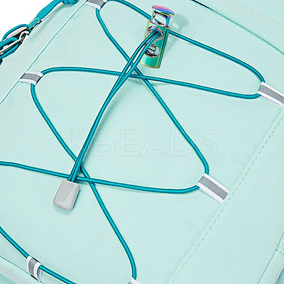 20Pcs Rainbow color Alloy Cord Locks FIND-GF0002-76-1