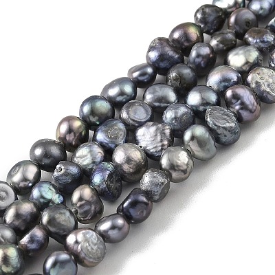 Dyed Natural Cultured Freshwater Pearl Beads Strands PEAR-A006-03B-1