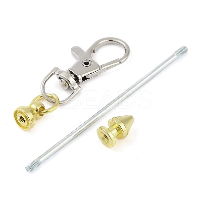 Alloy Beadable Pendant Decorations KEYC-D288-01G-1