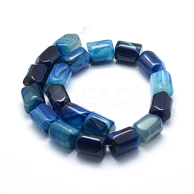 Natural Agate Beads Strands G-L551D-02-1