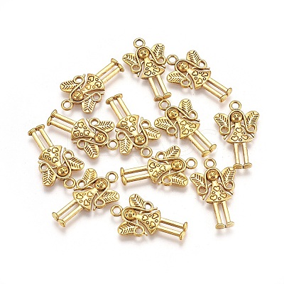 Tibetan Style Alloy Fairy Pendants LS-TIBEP-S613-AG-FF-1