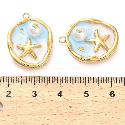 304 Stainless Steel Enamel Pendants STAS-B084-03G-02-1