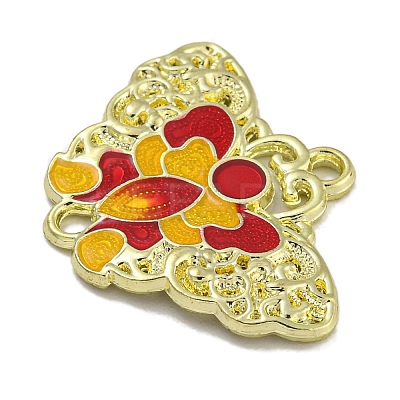 Alloy Enamel Connectors Charms PALLOY-F312-55G-02-1
