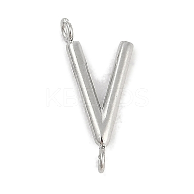 304 Stainless Steel Letter Connector Charms LS-STAS-M108-01P-22-1