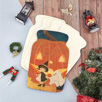 Bottle Shape Unfinished Wood Slices DIY-GA0001-12-1