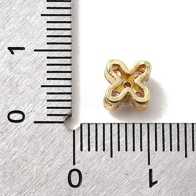 Brass Pave Cubic Zirconia Multi-Strand Links KK-Z131-14G-1