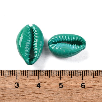 Baking Paint Cowrie Shell Beads SSHEL-M023-01L-1
