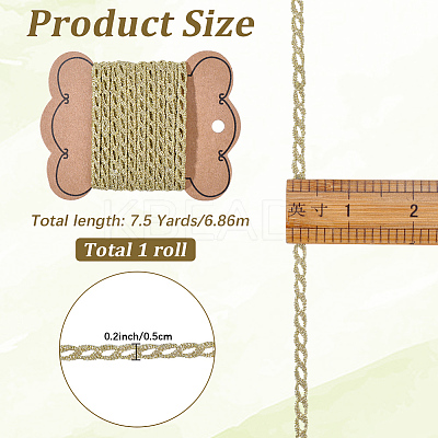 7.5Yards Polyester Lace Trims SRIB-GF0001-54A-1