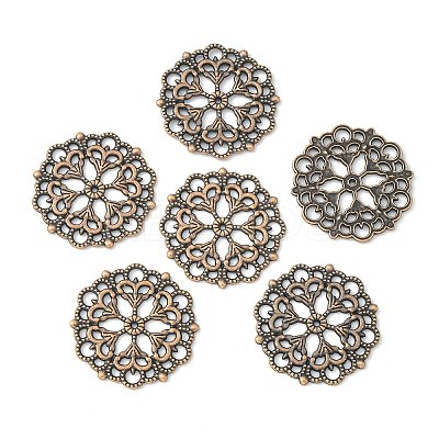 Tibetan Style Filigree Joiners Links LS-TIBE-A11623-R-FF-1