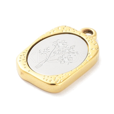304 Stainless Steel Pendants STAS-F303-B10-1