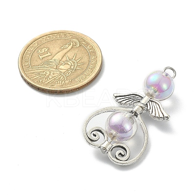 Transparent Acrylic Pendants PALLOY-JF02161-1