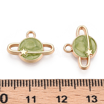 Alloy Enamel Pendants ENAM-T009-66A-RS-1