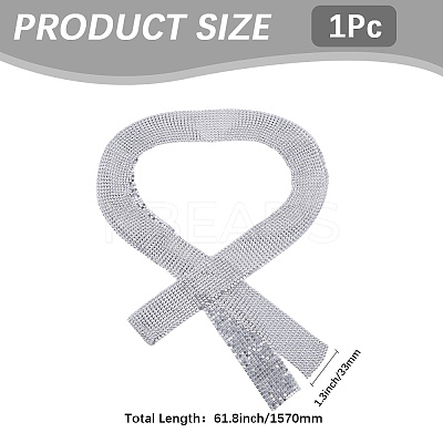 Alloy Paillette Chain NecklacesA NJEW-WH20002-06S-1